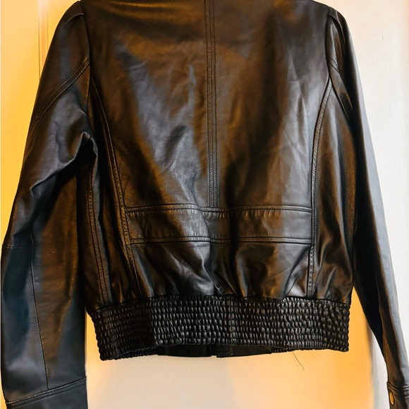 MODA INTERNATIONAL REAL LEATHER JACKET - Picture 2 of 3